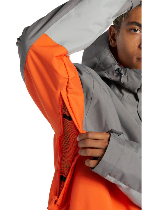DC Defy Insulated 10k Technical ADYTJ03063-KPF0 Männer Jacke aus für Ski & Snowboard Gray