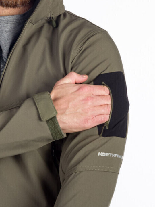 Χειμωνιάτικο Μπουφάν Softshell Αδιάβροχο και Αντιανεμικό Πράσινο