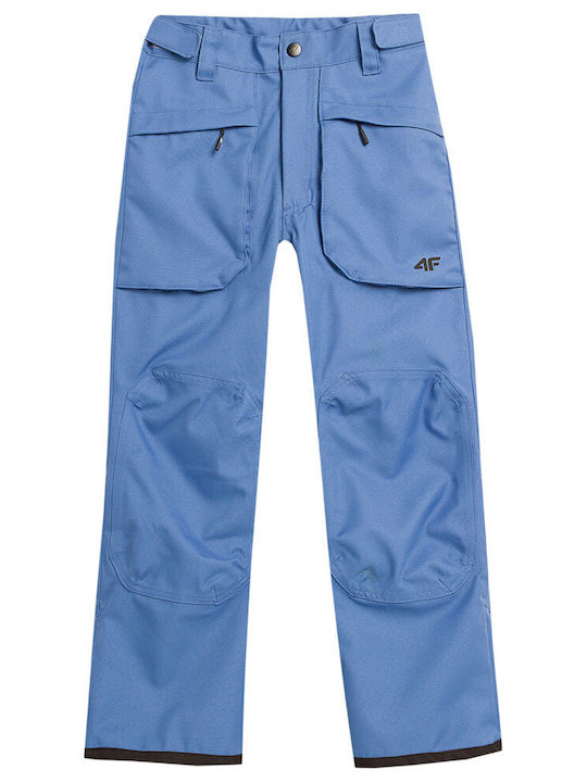 4F 4FJAW23TFTRM359-33S Kids Trousers for Ski & Snowboard Blue