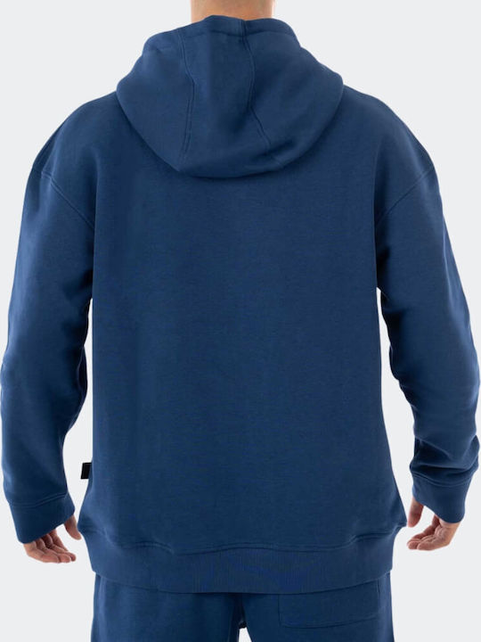 Bee. Unusual. Men's Sweatshirt with Hood Blue