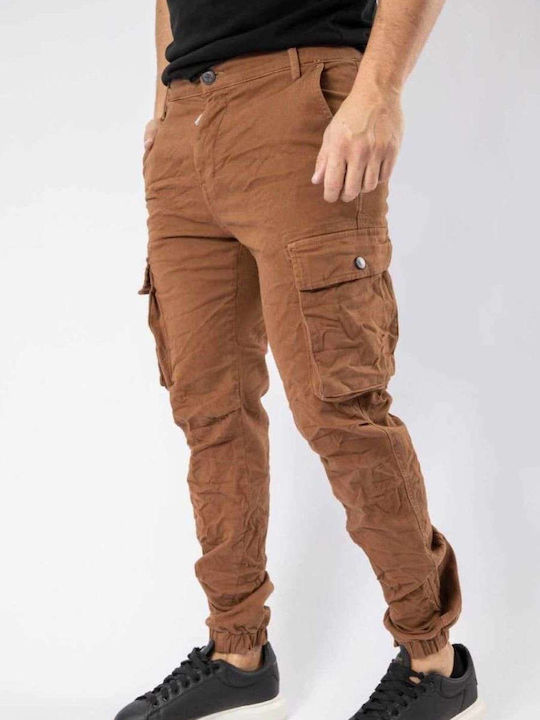 Senior Men's Trousers Cargo Brown