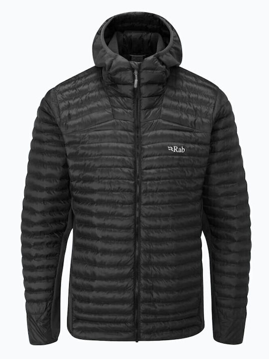 Jachetă de Iarnă Puffer Waterproof și cu Protecție împotriva Vântului Negru
