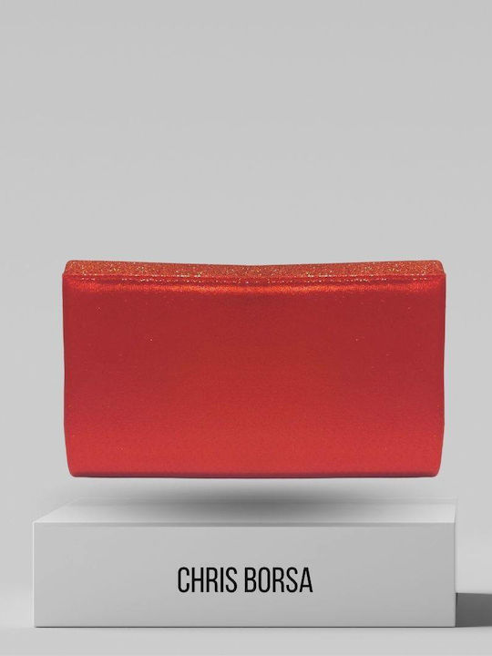 Chris Borsa Leather Women's Envelope Red