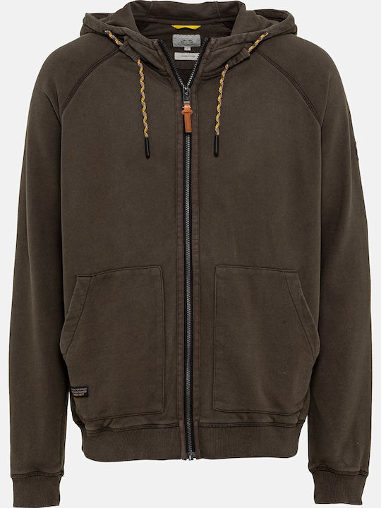 Khaki Hoodie Cardigan