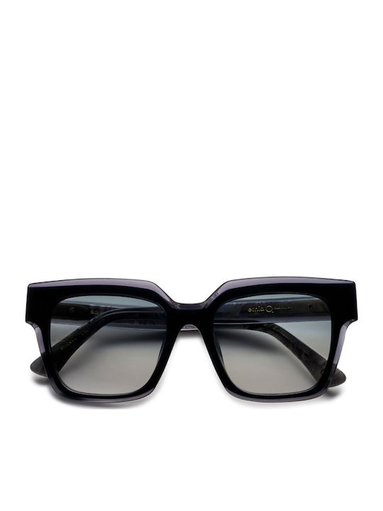 Etnia Barcelona Simbo Women's Sunglasses with Black Plastic Frame and Brown Lens