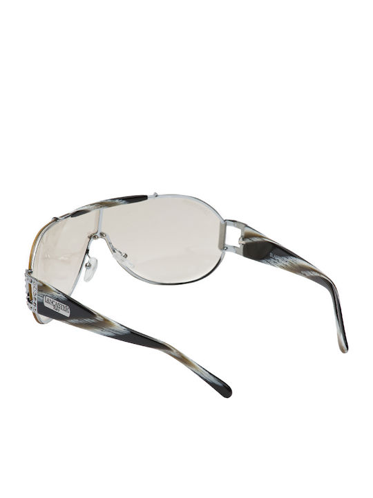 Lancaster Paris Sunglasses Silver with Mixed Frame