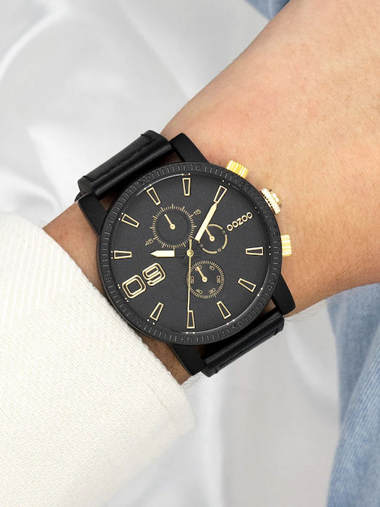 Oozoo Timepieces Ρολόι Μπαταρίας με Δερμάτινο Λουράκι Oozoo Timepieces Ρολόι Μπαταρίας με Δερμάτινο Λουράκι