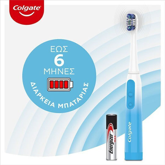 Colgate 360 Sonic Slim Tip Periuță de dinți electrică Cu baterii Albastru