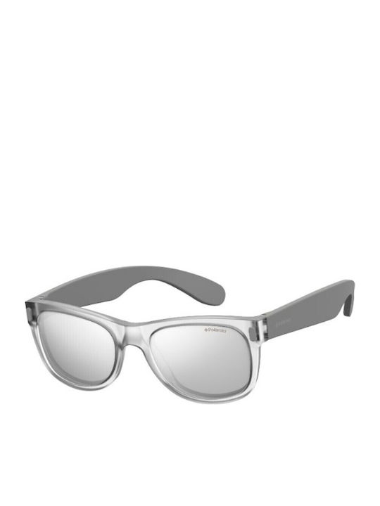 Polaroid Τετράγωνα Παιδικά Γυαλιά Ηλίου με Polarized Φακό Διάφανα