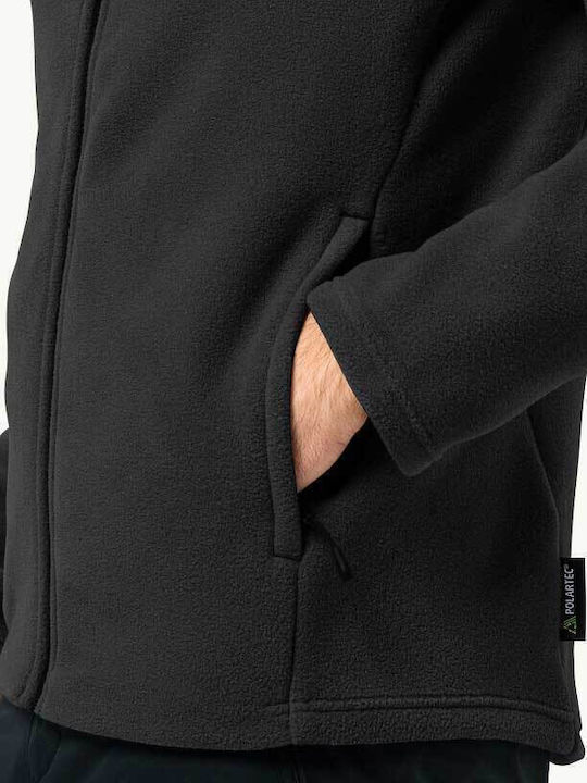 Ανδρική Ζακέτα Fleece Μαύρη