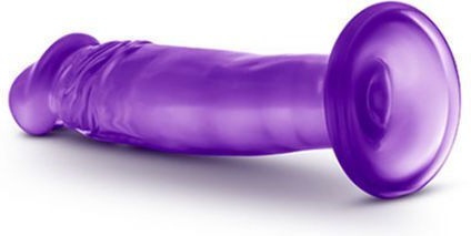 B Yours Sweet N' Small Glass Dildo With Suction Cup Purple 17cm