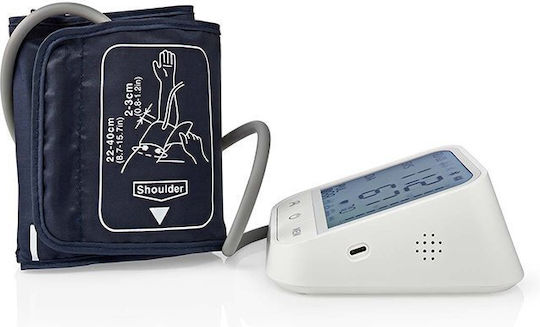 Nedis Дигитален Монитор за кръвно налягане За ръка с Bluetooth BTHBP10WT
