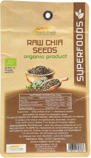 HealthTrade Biologisch Chia Roh Geschält 250gr