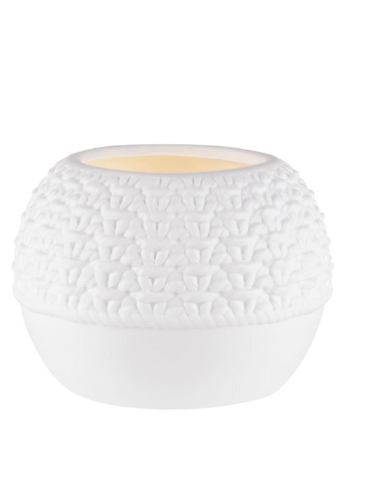 Raeder Candle Holder suitable for Tealights Porcelain in White Color 9x9x6.5cm 1pcs