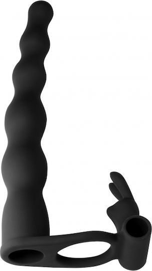 Lola Games cu Dublu Dildo și Vibrație în Culoare Negru