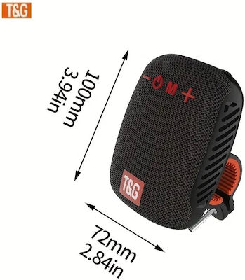 T&G Bluetooth Speaker 5W with Radio and Battery Life up to 3 hours Black