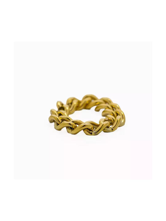 Women's Ring from Steel Gold Plated