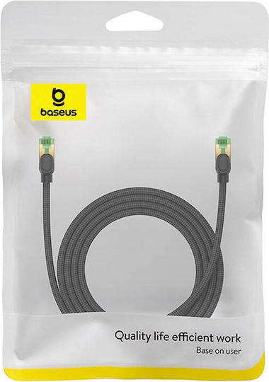 Baseus Директно Свързване На Мед Кат.8 (40Gbps) Мрежов Кабел Ethernet 2м Черен
