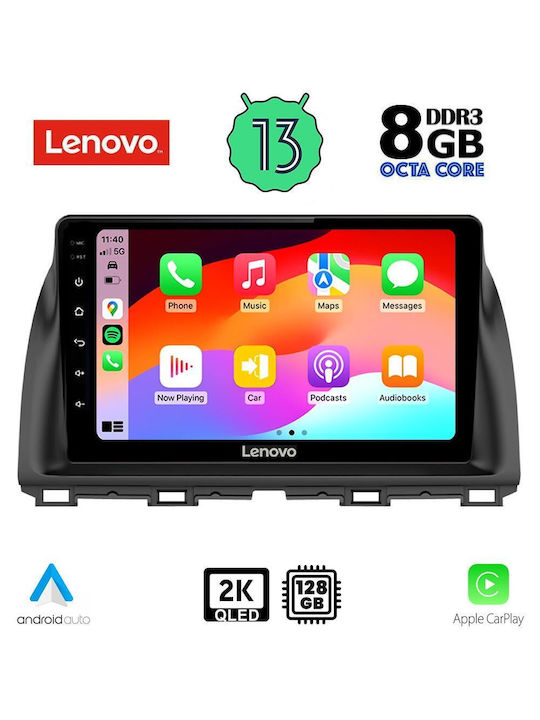 Lenovo Car-Audiosystem 2013-2017 (Bluetooth/USB/AUX/WiFi/GPS/Apple-Carplay/Android-Auto) mit Touchscreen 10"