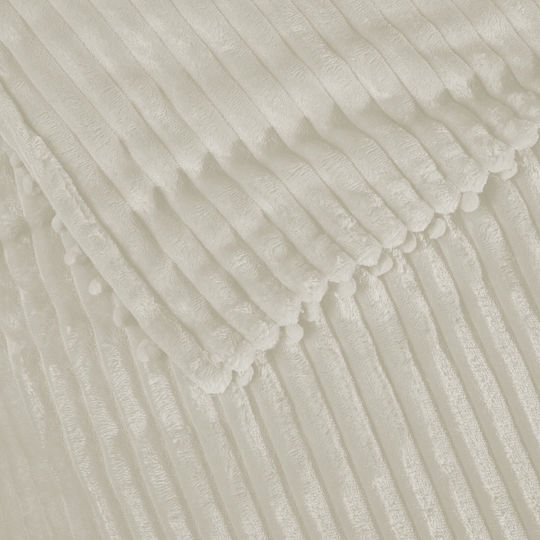 Das Home 1353 Pătură Polar Fleece Simplă 160x220 cm Ivoire