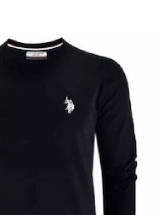 U.S. Polo Assn. Ανδρική Μπλούζα Μακρυμάνικη Μαύρη