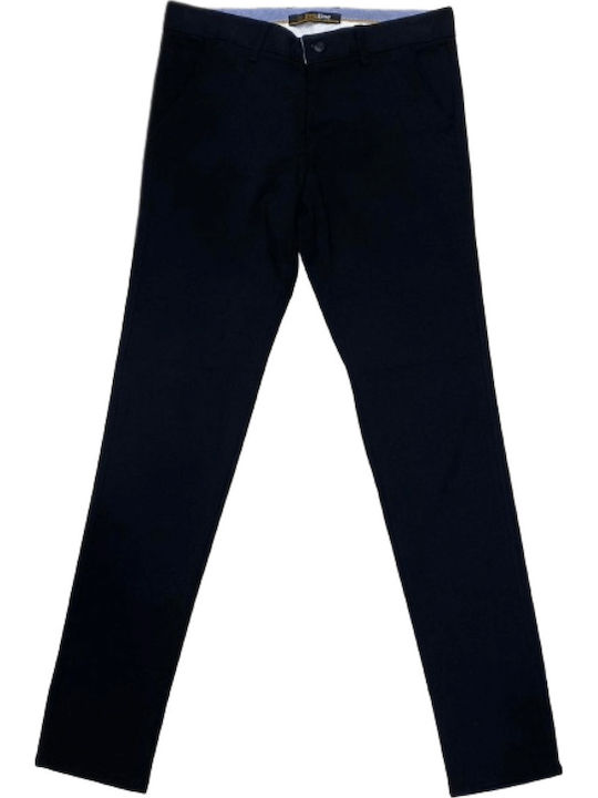 Pantaloni Elastic cu Croială Slim Negru
