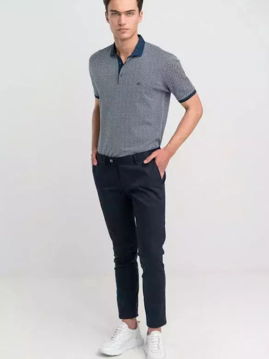 Men's Trousers Chinos Slim Fit Blue