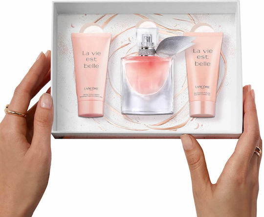 Lancome La Vie Est Belle Women's Set with Body Lotion 3pcs
