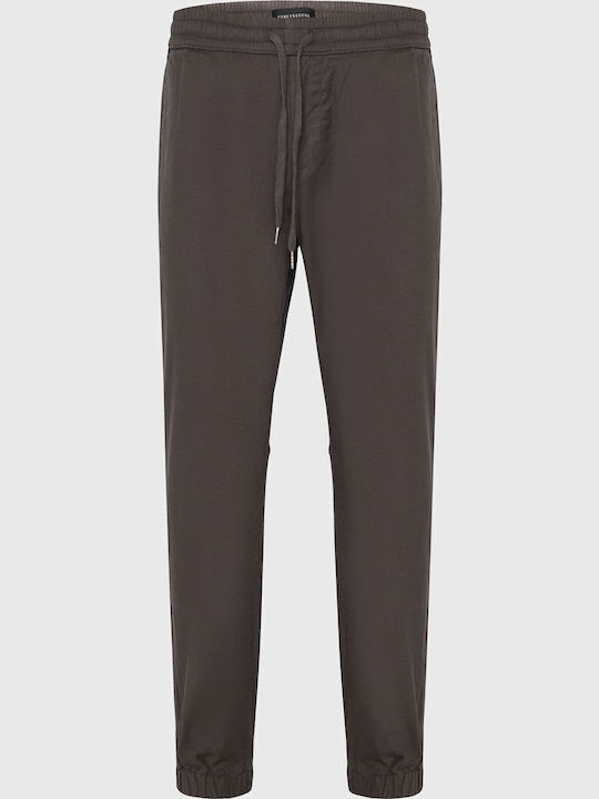 Trousers Chino Elastic in Relaxed Fit Gray