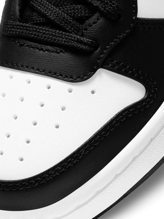 Court Borough Παιδικά Sneakers High με Σκρατς Μαύρα CD7782-005