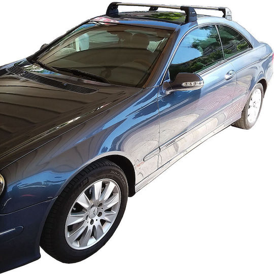 Yakima Μπάρες Οροφής Αλουμινίου για Mercedes-Benz CLK Class (Σετ με πόδια) Ασημί