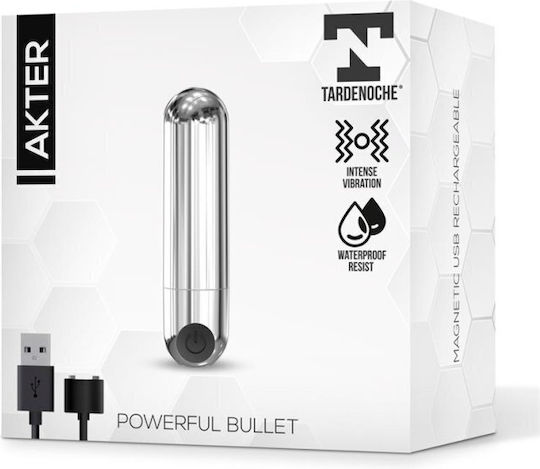 Tardenoche Mini Δονητής Bullet 7.7cm Ασημί