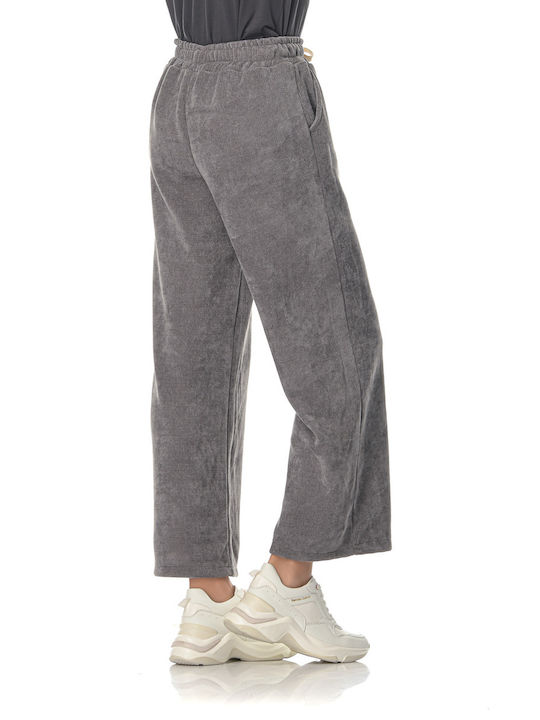 G Secret Women's Fabric Trousers Gray