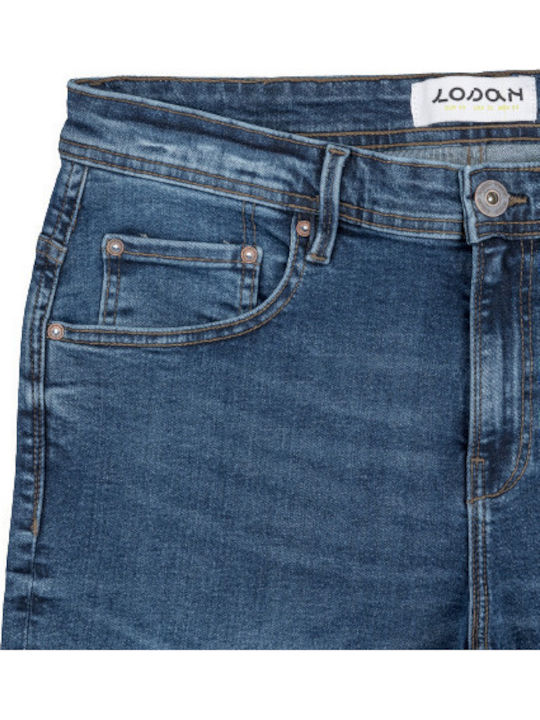 Men's Jeans Pants Elastic with Skinny Application Blue