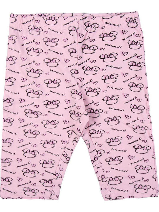 Kinderbekleidungsset mit Sommer Leggings 2 Stück Rosa Minnie