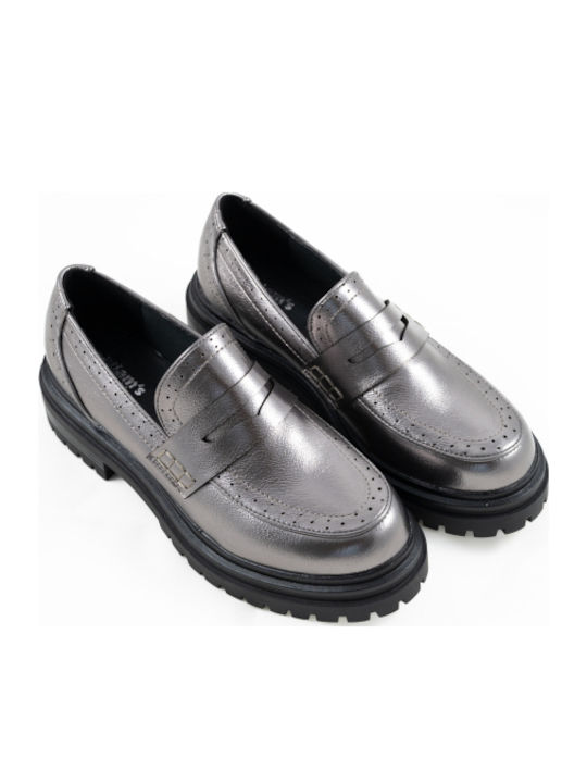Γυναικεία Loafers σε Γκρι Χρώμα