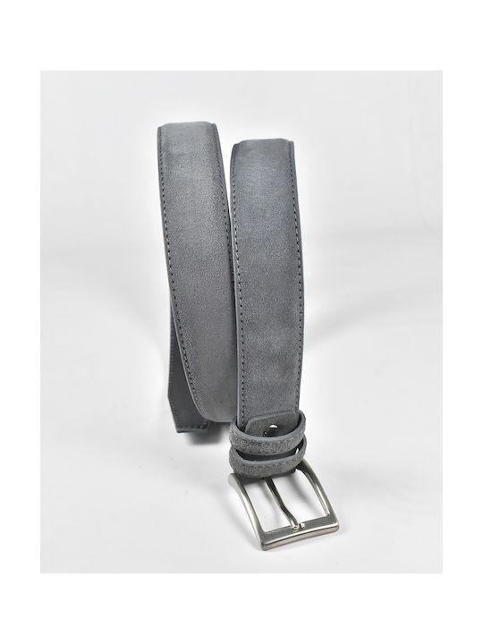 Beltipo Men's Leather Belt Gray
