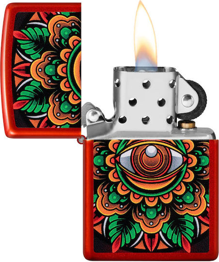 Zippo Counter Culture Eye Αντιανεμικός Αναπτήρας Φλόγας Πολύχρωμος
