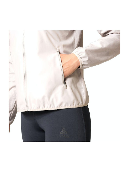 Light Women's Running Short Puffer Jacket for Winter White