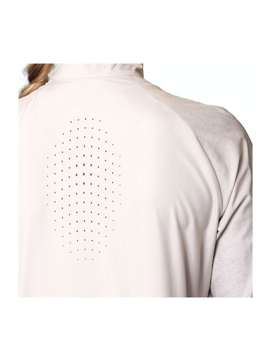 Light Women's Running Short Puffer Jacket for Winter White