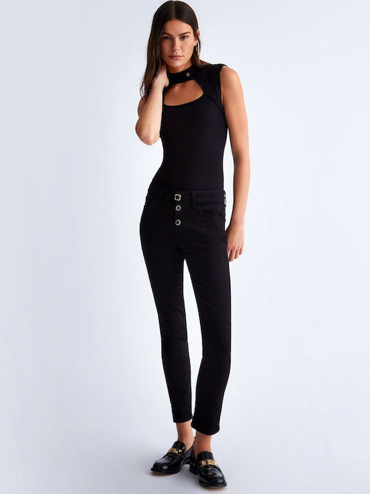 Liu Jo Women's Jean Trousers in Skinny Fit Black