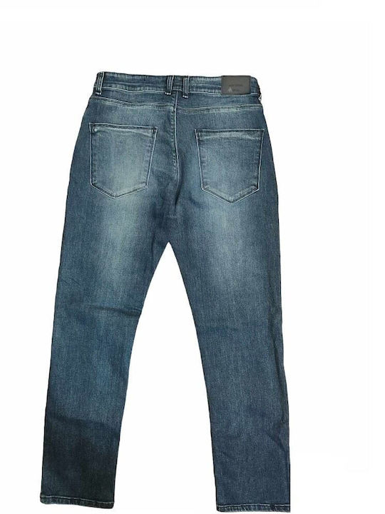 Herren Jeanshose Elastisch Blau