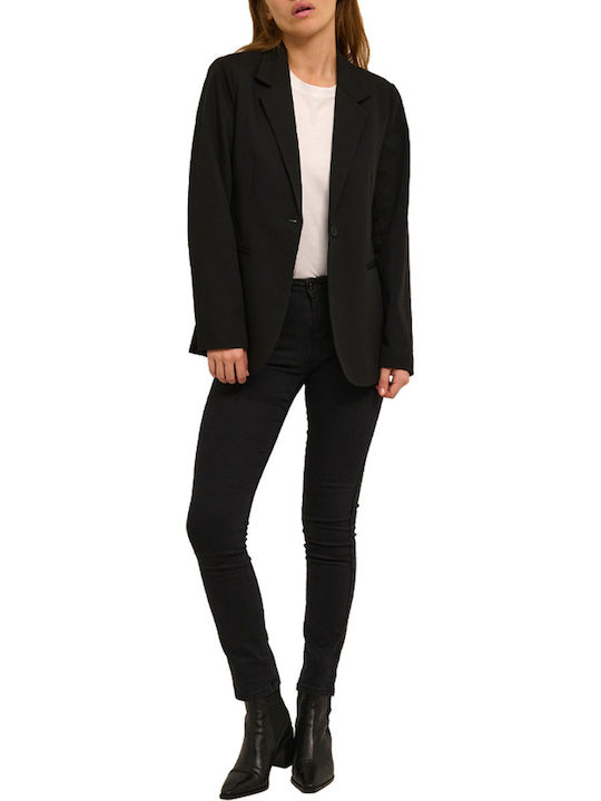 Kaffe Damen Blazer Schwarz