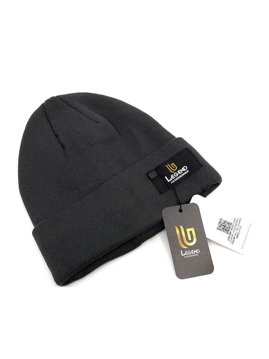 Beanie Beanie Knitted in Gray color