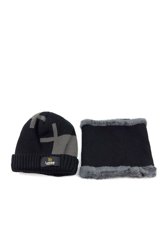 Knitted Beanie Cap Black