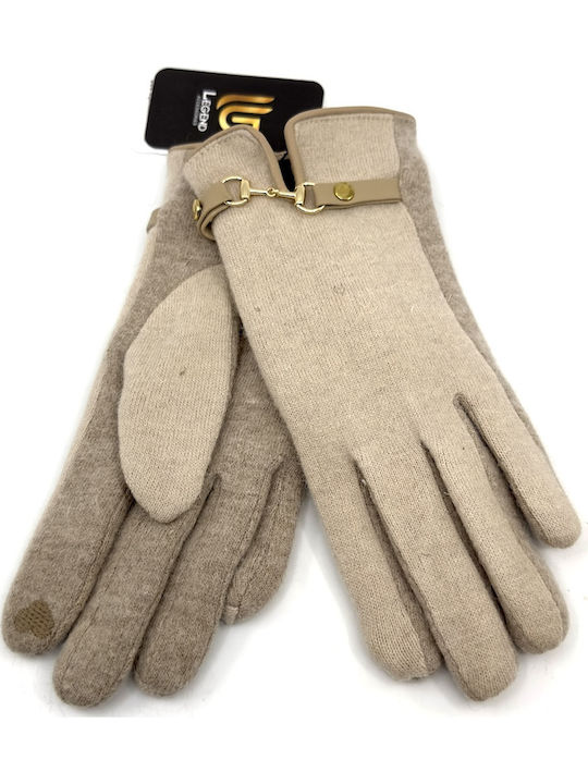 Women's Woolen Touch Gloves Beige