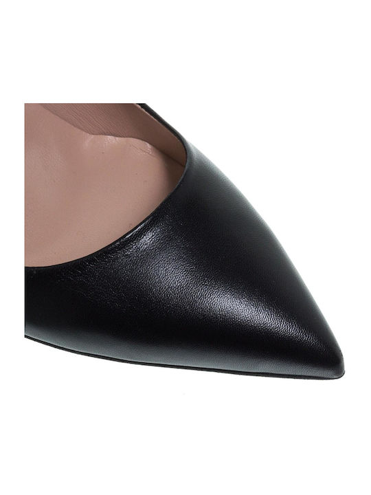 Mourtzi Leather Black Heels