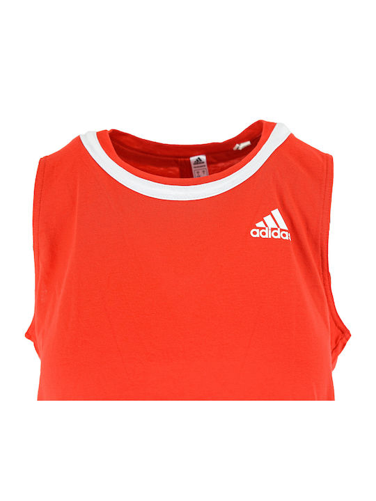 adidas adidas Knotted H33699 Damen Tennisbekleidung Rote Bluse