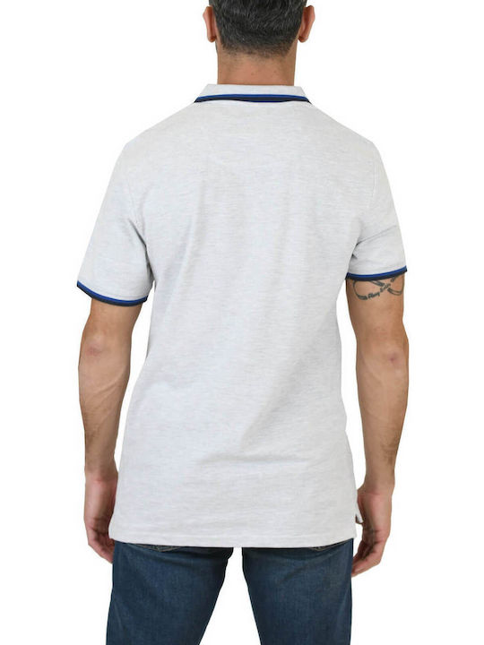 Nautica Ανδρικό T-shirt Κοντομάνικο Polo Γκρι