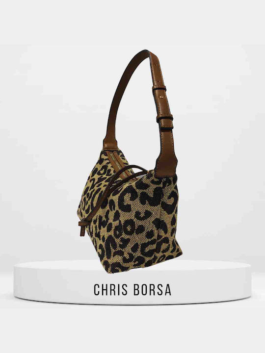 Chris Borsa Leather Women's Bag Shoulder Brown